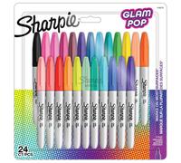 Sharpie 2198779 Marqueur 24 Pièce(S) Pointe Fine Noir, Bleu, Vert, Orange, Rose, Rouge, Jaune