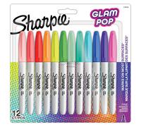 Sharpie 2198780 Marqueur 12 Pièce(S) Pointe Fine Bleu, Vert, Orange, Rose, Violet, Rouge, Jaune