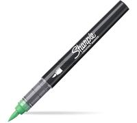 Sharpie Marqueurs Créatifs feutres acrylique | Pointe pinceau | Feutres de coloriage adulte à base d’eau idéal pour coloriage mystère, scrapbooking, dessiner, etc. | Vert | Lot de 6