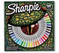 Sharpie Marqueurs permanents – 30 marqueurs – Pointe fine 24 et ultra-fine 4 – Couleurs assorties