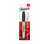 Sharpie 30101PP Marqueur super permanent Pointe fine sur papier et plastique Résiste à la décoloration et à l'eau, certifié AP Noir