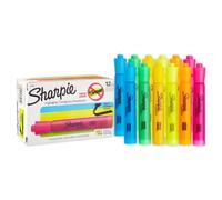 Sharpie Accent Tank-Style Highlighters, Assorted Colors, 12 Pack (25053) by Sharpie