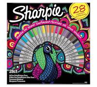 Sharpie marqueurs permanents | pointe fine | noir | lot de 24