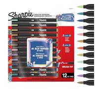 Sharpie Marqueur Creative Acrylic (2223313) – Pointe pinceau – 12 tons terreux – Multicolore Enfants