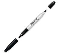 Sharpie Cd/Dvd Marqueur 2 en 1 Pointe Fine et Ultra Fine Noir Lot de 12