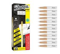 Sharpie Marqueur China Marker – Polyvalent – Pointe fine – Blanc – Lot de 12