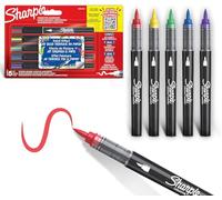 Sharpie Creative Marker Lot de 5 marqueurs de couleur acryliques | Marqueur de couleur à base d'eau | Pointe ronde | Blister de 5 + PaperMate Cadeau