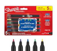 Sharpie Creative Marker Lot de 5 marqueurs de peinture acrylique | Marqueurs de peinture à base d'eau | Encre sans bavure écrit sur la plupart des surfaces | Pointe fine | Fournitures d'artisanat et