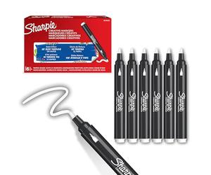 Sharpie Creative Marker Marqueur acrylique à base d'eau, pointe ogive, blanc, 1 pièce