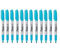 Sharpie Fin Point Marqueur Permanent Turquoise 12 Paquet