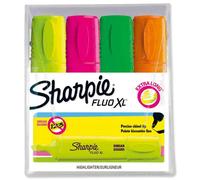 Sharpie Fluo XL Surligneur pointe biseautée - Assortis (lot de 4)