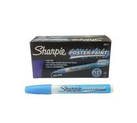 Sharpie Lot de 12 marqueurs à pointe fine bleu fluo pour affiche