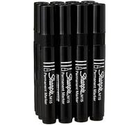 SHARPIE Lot de 12 Marqueurs permanent M15 Pointe ogive 2 mm Noir