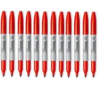 Sharpie Lot de 12 marqueurs permanents à pointe fine Orange optique