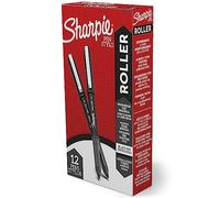 SHARPIE Lot de 12 stylos à bille, pointe aiguille (0,5 mm), encre noire