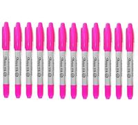Sharpie Lot de 12 stylos à double pointe fine et ultra fine Magenta (rose vif)