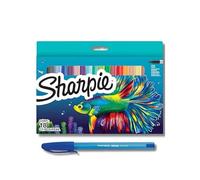 Sharpie Lot de 18 marqueurs permanents | Assortiment de couleurs édition limitée | Pointe fine | 18 marqueurs | Ensemble de stylos pour la rentrée scolaire + stylo PaperMate