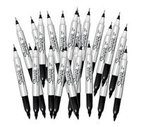 Sharpie Lot de 24 stylos double face noirs à double pointe fine et ultra fine pour livres de coloriage pour adultes, journal, croquis et projets artistiques