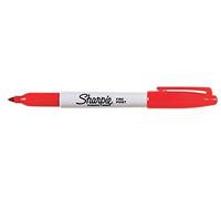 SHARPIE Lot de 3 Marqueurs permanent FINE pointe ogive 1 mm Rouge