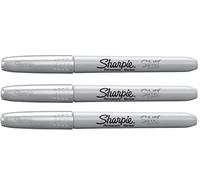 SHARPIE Lot de 3 Marqueurs permanent métallisé, argent Largeur de tracé: 0,9 mm