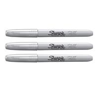 Sharpie Lot De 3 Marqueurs Permanent Métallisé Pointe Fine Argent