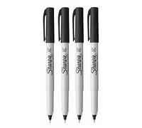 Sharpie Lot de 4 marqueurs permanents à pointe ultra fine - Encre noire
