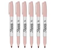 Sharpie Lot de 6 Feutres Marqueurs Permanents à Pointe Fine Quartz Rose