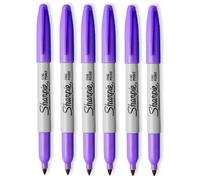 Sharpie Lot de 6 marqueurs permanents à pointe fine Violet