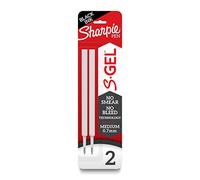 Sharpie Lot de 6 paquets de 2 recharges S-Gel pour stylo à encre gel noire, pointe moyenne (0,7 mm),