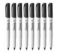 Sharpie Lot de 8 marqueurs permanents à pointe ultra fine - Encre noire