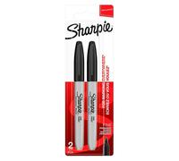 Sharpie marqueurs indélébiles | pointe fine | encre noir permanent | Lot de 2