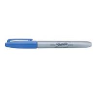 Sharpie - Marqueur permanent FINE, bleu (P52231) largeur de tracé: environ 1,0 mm, pointe ogive (S0185151/S0810950) Bleu