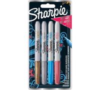 Sharpie Marqueur Permanent Fine Metallic, Blister De 4