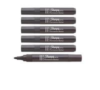Sharpie Marqueur permanent M15 marqueur noir S0192584 Paquet de 6