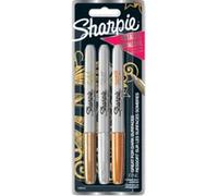 SHARPIE Marqueur permanent Sharpie tige métallique "Large" pointe biseautée ~ 9,8 / 14,8 noir