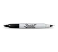 Sharpie marqueur permanent twin tip couleur de lencre: noir papermate s0811100 Noir G