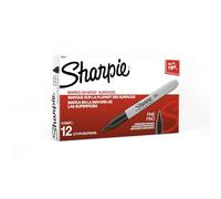 Sharpie marqueurs permanents, point fin, noir, 12 compteurs