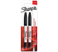 Sharpie marqueurs permanents | pointe double | encre noire | lot de 2