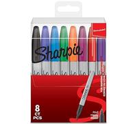 Sharpie marqueurs permanents | pointe fine | assortiment de couleurs | lot de 8