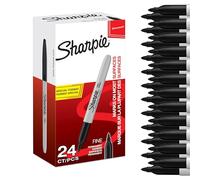 Sharpie marqueurs permanents | pointe fine | noir | lot de 24