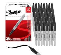 Sharpie Marqueurs permanents | Pointe fine pour des détails audacieux | Encre noire | 40 marqueurs
