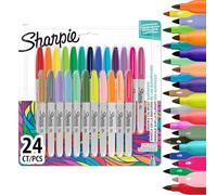 Sharpie Marqueurs Permanents | Stylos à Pointe Fine | Couleurs Assorties | 24 Marqueurs
