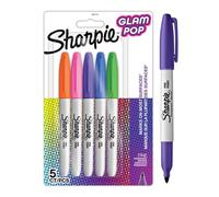 Sharpie - Permanent Marker Fine Glam Pop 5-Blister (2201774)