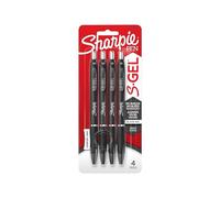 Sharpie S-Gel 1mm Bold Point Pens 4/Pkg-Black