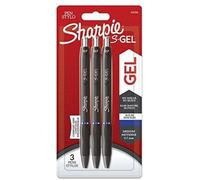 Sharpie S-Gel Stylos Gel Pointe Moyenne (0,7 Mm) Encre Bleue 3 Unités