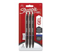 SHARPIE S-Gel | Stylos gel | Pointe moyenne (0,7 mm) | Encre bleue | Lot de 3