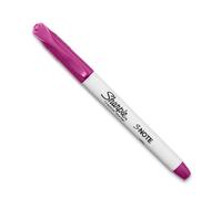 Sharpie S-Note Creative Marker - Surligneur à pointe biseautée Encre framboise | Marqueur pastel à base d'eau | Double extrémité pour surligner, dessiner, journal et plus encore | Nombre unique