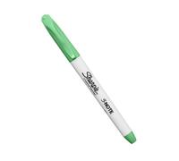 Sharpie S-Note Creative Marker - Surligneur à pointe biseautée Encre vert d'eau | Marqueur pastel à base d'eau | Double extrémité pour surligner, dessiner, journal et plus encore | Nombre unique