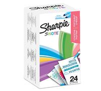 Sharpie S-Note Lot de 24 surligneurs à pointe biseautée Couleurs pastel assorties