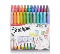 Sharpie S-Note Lot de 36 marqueurs créatifs, surligneurs, couleurs assorties, pointe biseautée